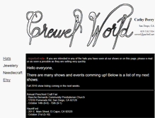 Tablet Screenshot of crewelworldonline.com